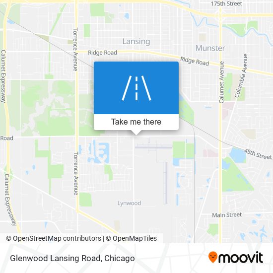 Glenwood Lansing Road map