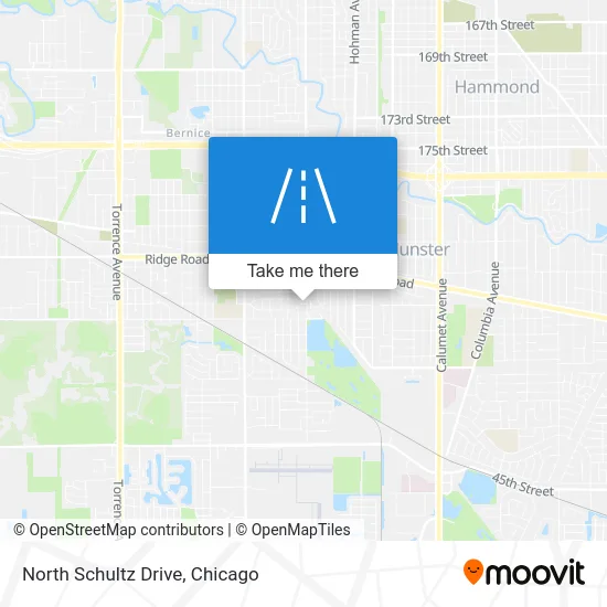 North Schultz Drive map