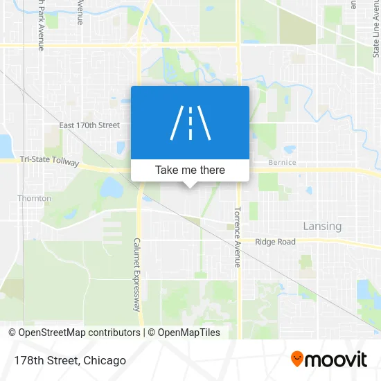 178th Street map