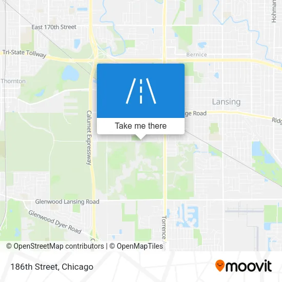 186th Street map