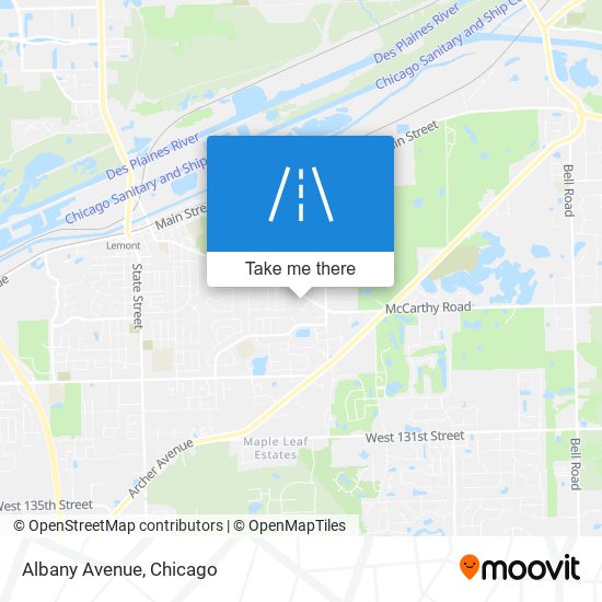 Albany Avenue map