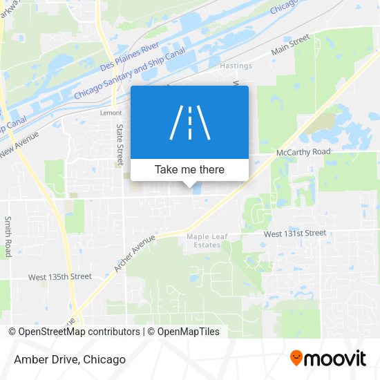 Mapa de Amber Drive