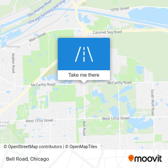 Mapa de Bell Road