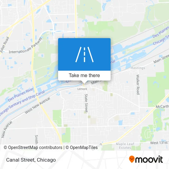 Canal Street map