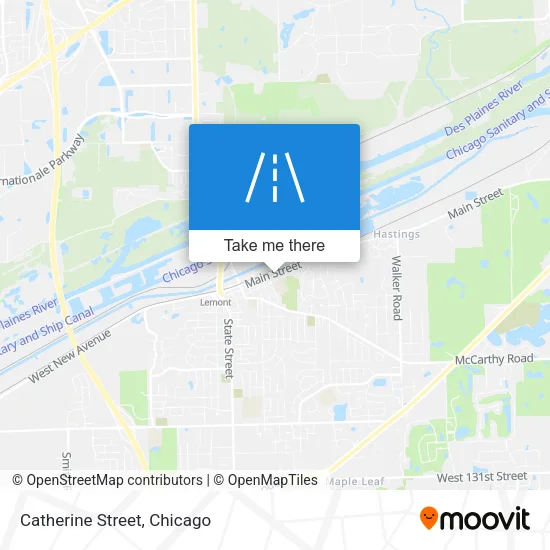 Catherine Street map