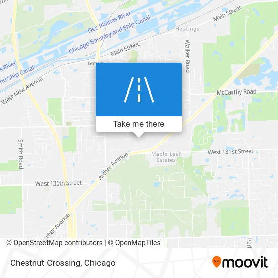 Chestnut Crossing map