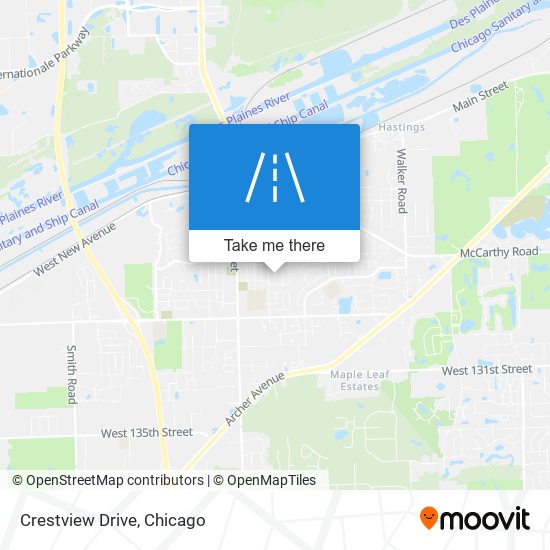 Mapa de Crestview Drive