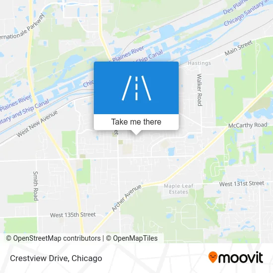 Crestview Drive map