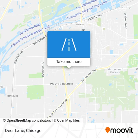 Deer Lane map