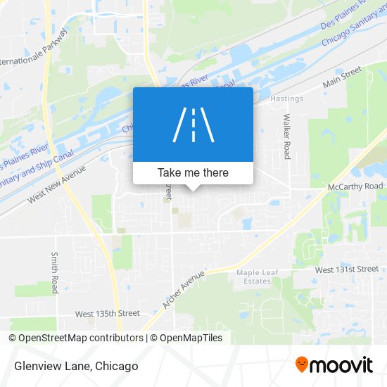 Glenview Lane map