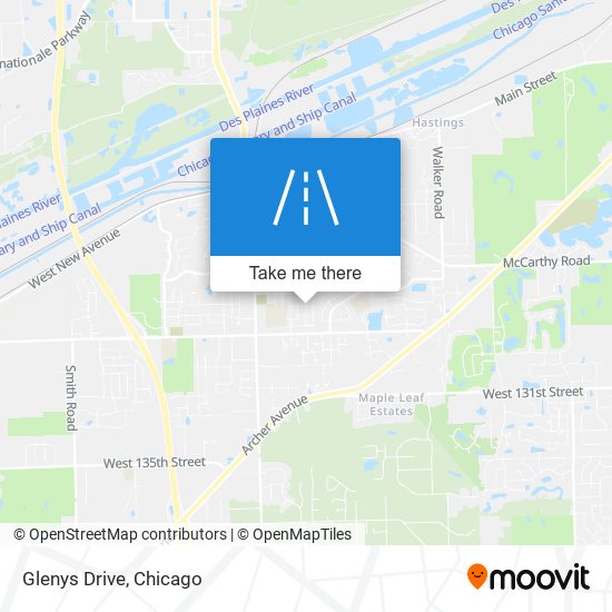 Glenys Drive map
