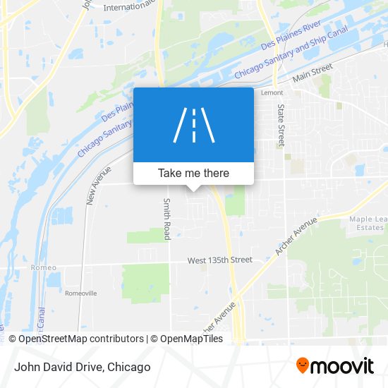 John David Drive map