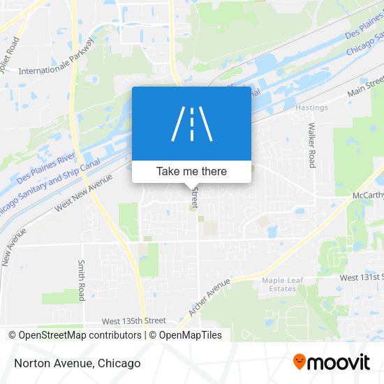 Mapa de Norton Avenue