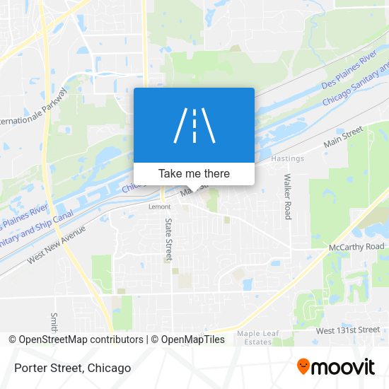 Mapa de Porter Street
