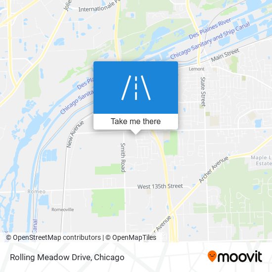 Rolling Meadow Drive map