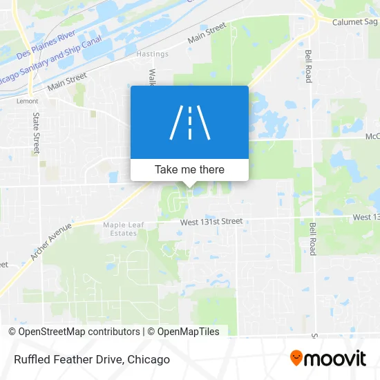 Ruffled Feather Drive map