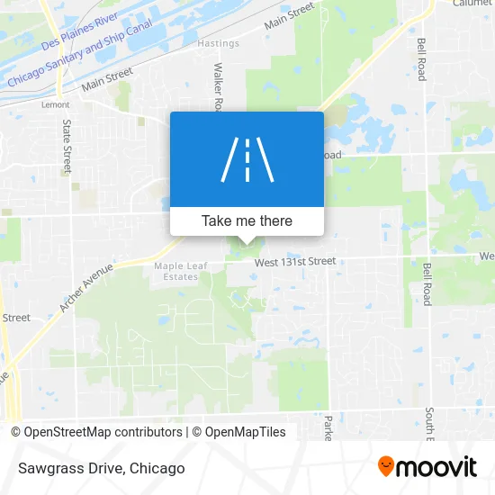 Sawgrass Drive map