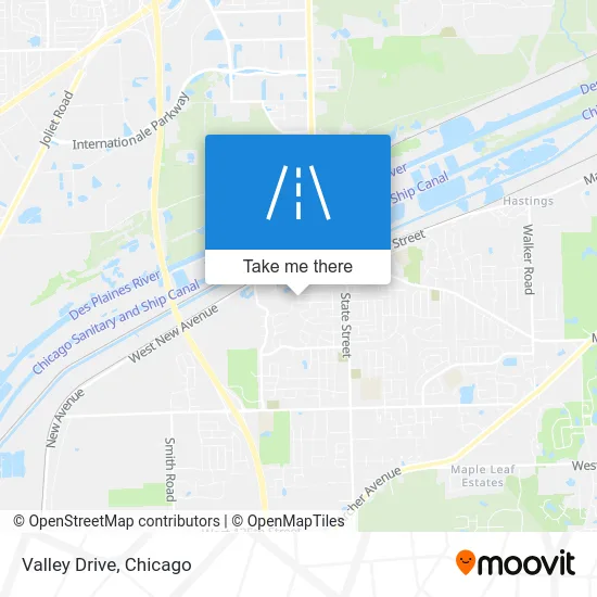 Valley Drive map