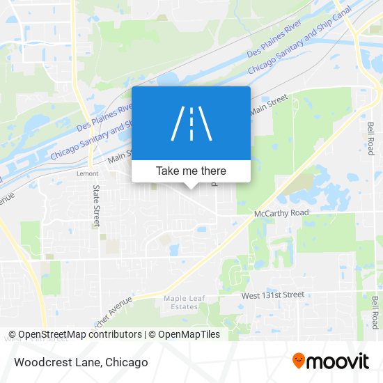 Woodcrest Lane map