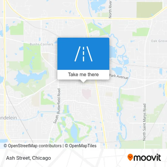 Ash Street map