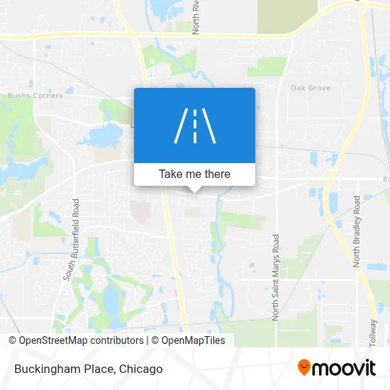 Buckingham Place map