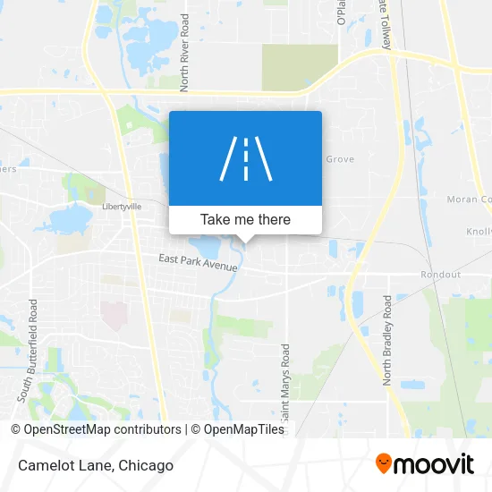 Camelot Lane map