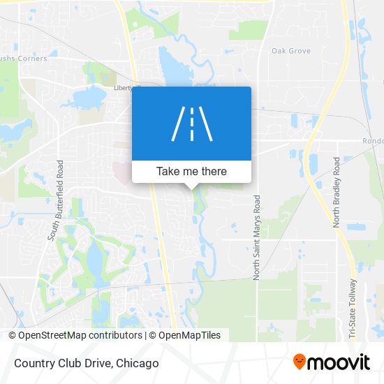 Country Club Drive map