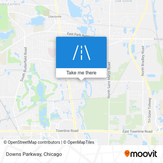 Mapa de Downs Parkway
