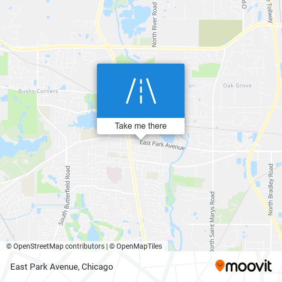 East Park Avenue map