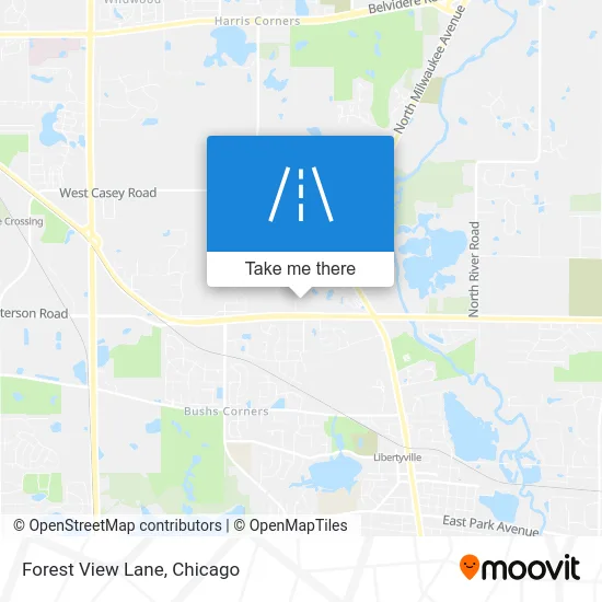 Forest View Lane map