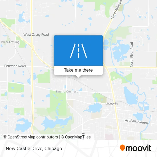 New Castle Drive map