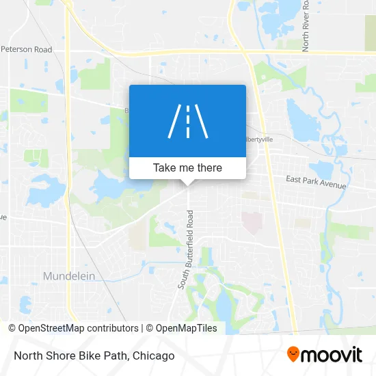 North Shore Bike Path map