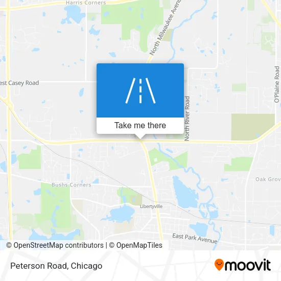 Mapa de Peterson Road