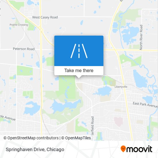 Springhaven Drive map