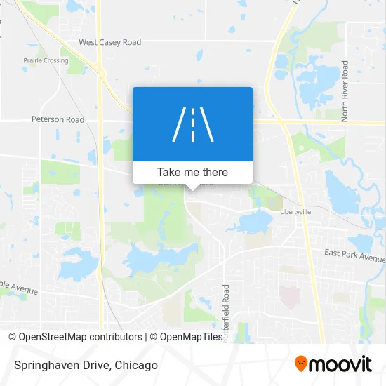 Springhaven Drive map