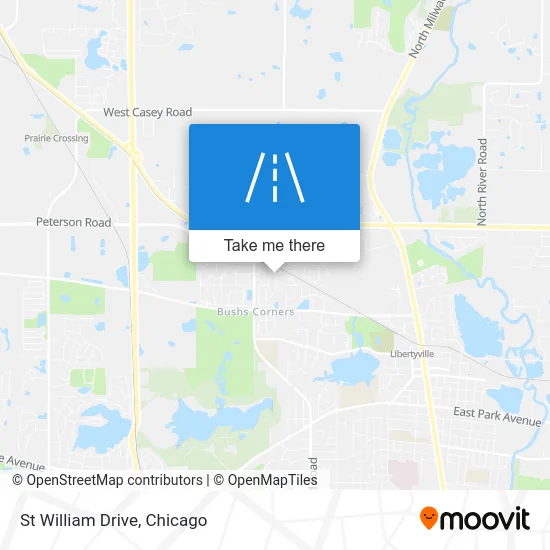 St William Drive map