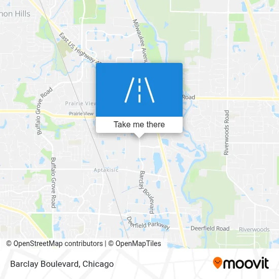 Barclay Boulevard map