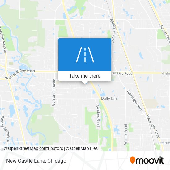 Mapa de New Castle Lane