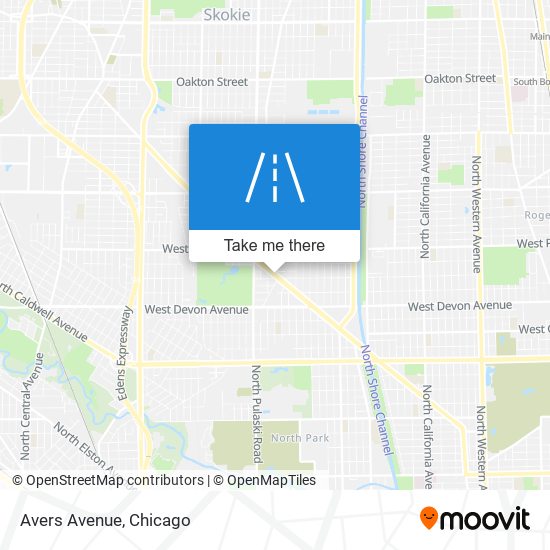 Avers Avenue map