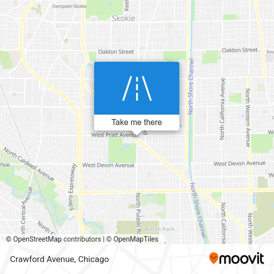 Crawford Avenue map