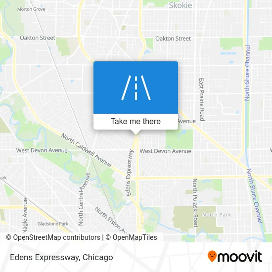 Edens Expressway map