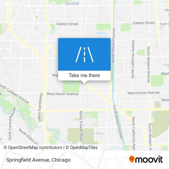 Springfield Avenue map