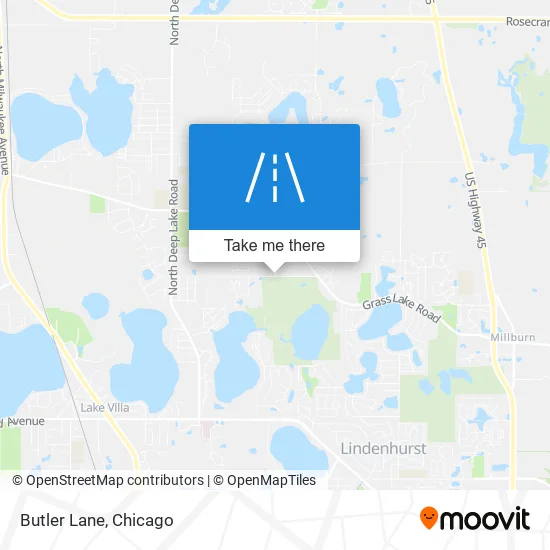 Butler Lane map