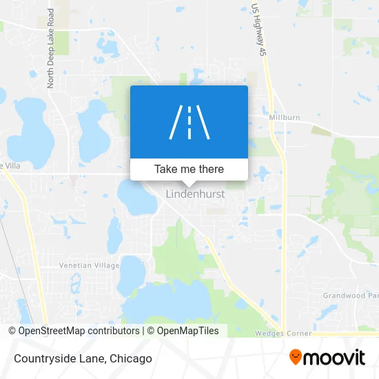 Countryside Lane map