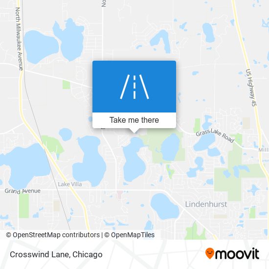 Crosswind Lane map