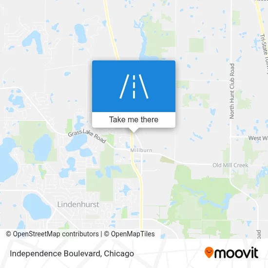 Independence Boulevard map