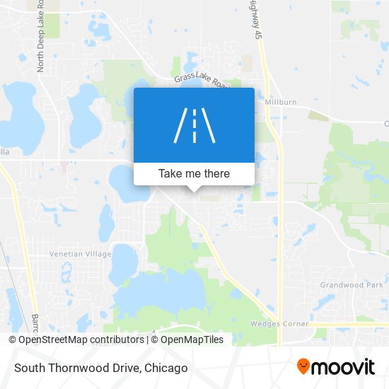 South Thornwood Drive map