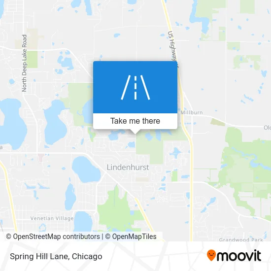 Spring Hill Lane map