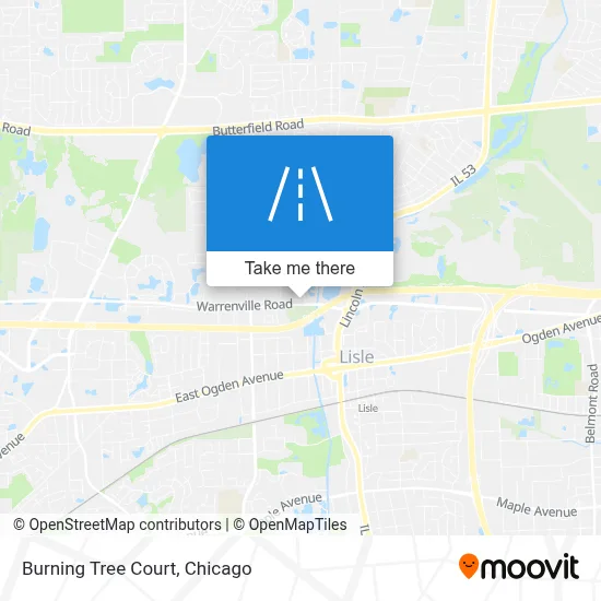 Burning Tree Court map