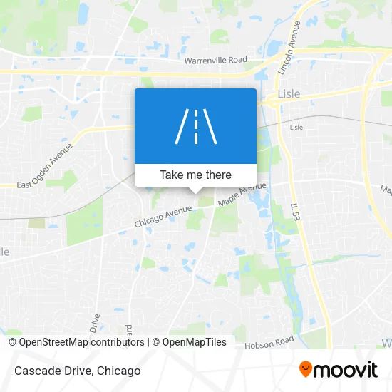 Cascade Drive map